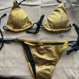Gold Reptile Bikini